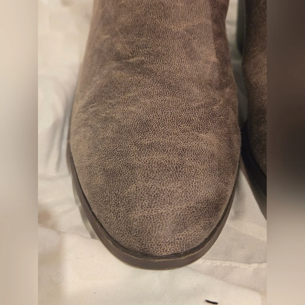 Qupid Over-the-Knee Suede Boots in Dark Brown